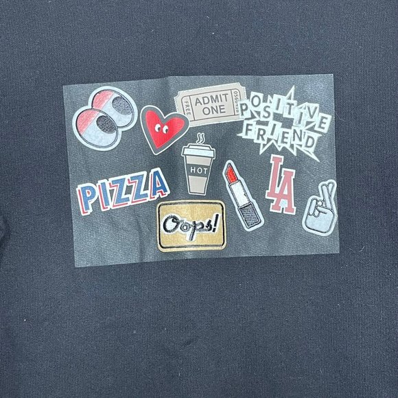 Zara Trafaluc Woman's Casual Heavyweight Graphic Crewneck Sweater Size Medium - Picture 2 of 4